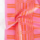 PREORDER 5 Yards Backing - Swedish Holiday Astrid Weave in Pink Red by Fableism