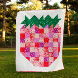 PREORDER Strawberry Summer Throw Quilt Kit