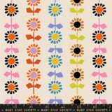 PREORDER Catnap - Daisy Stripe CANVAS in Natural by Alexia Abegg for Ruby Star Society