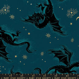 etched dragons in dark green