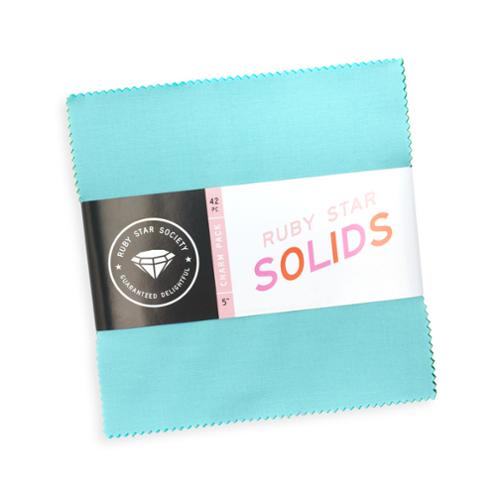 ruby star solids charm pack