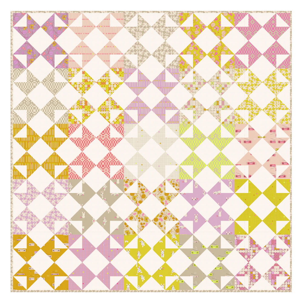 Classic star quilt in Lofi Linen