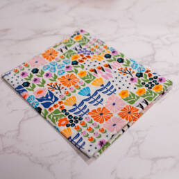 destash fabric Petal Patchwork